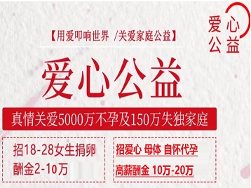 三山捐卵助孕生子 爱心志愿者招募